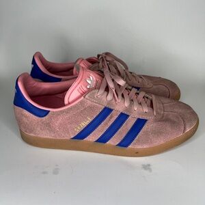 Adidas Gazelle Mens Sportswear Shoes Pink Suede JI2077 Athletic Sneaker Size 11